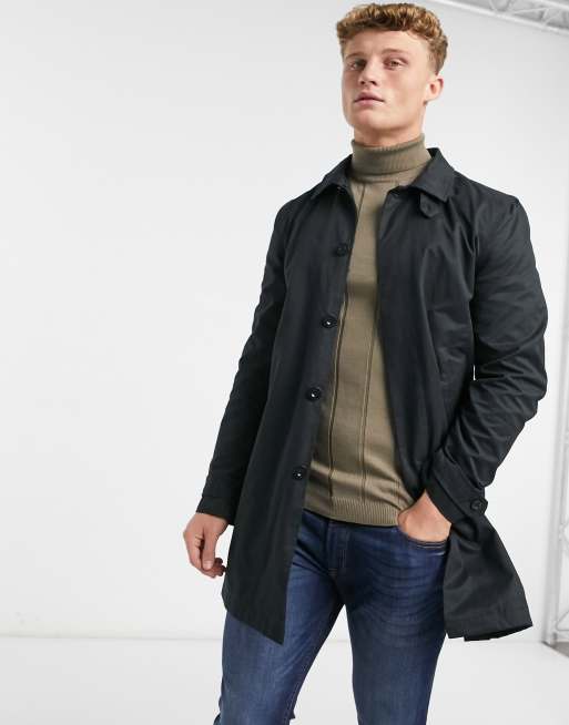 Pretty Green Langley mac in black | ASOS