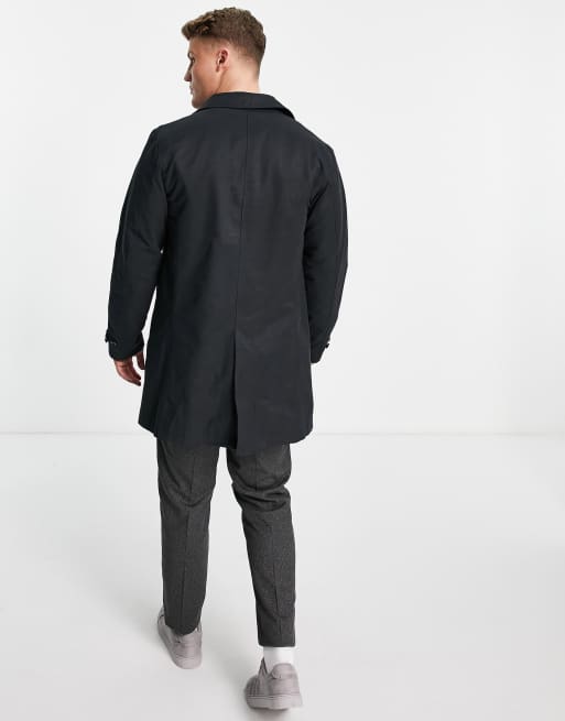 Pretty Green Langley trench in black