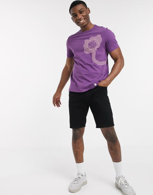 Pretty green store purple t shirt