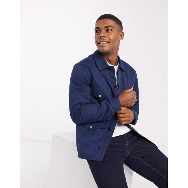 Pretty Green like minded logo light jacket in navy ASOS