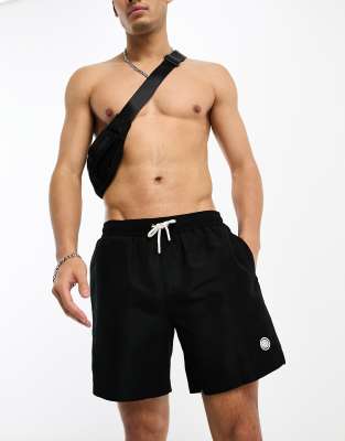 logo swim shorts in black