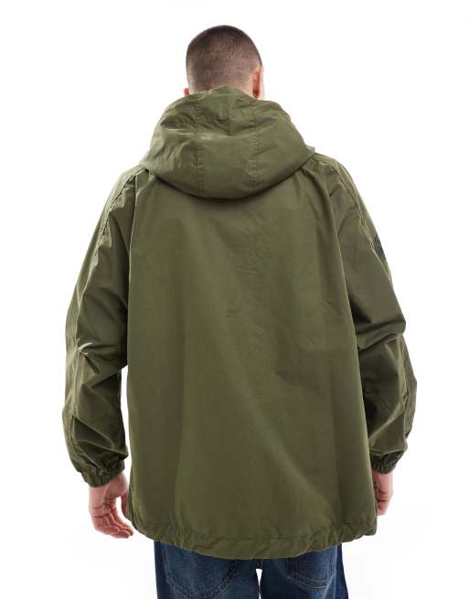 Pretty green short parka jacket in khaki ASOS