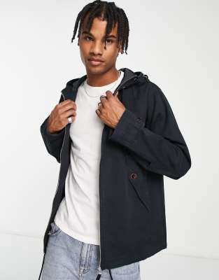 Pretty Green Sigma Short Parka In Black