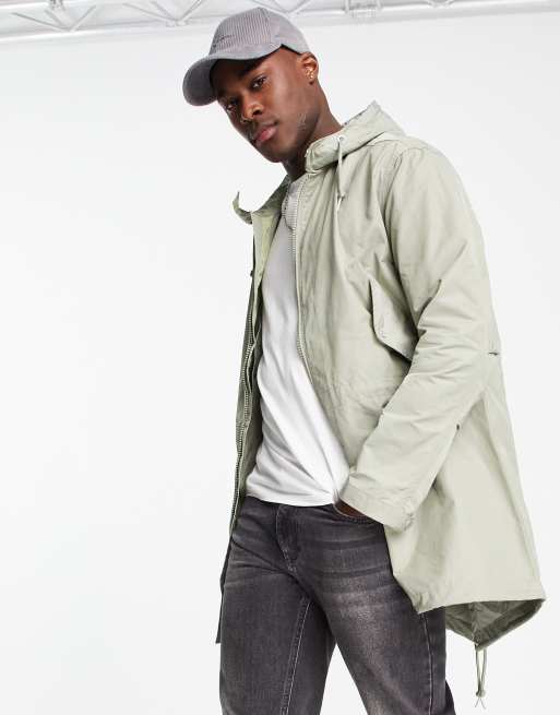 Pretty Green sorona parka coat in khaki