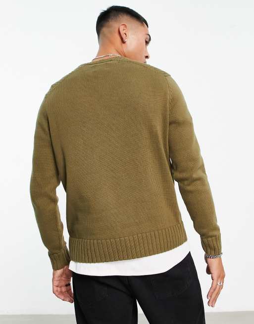 Pretty green outlet knitted jumper