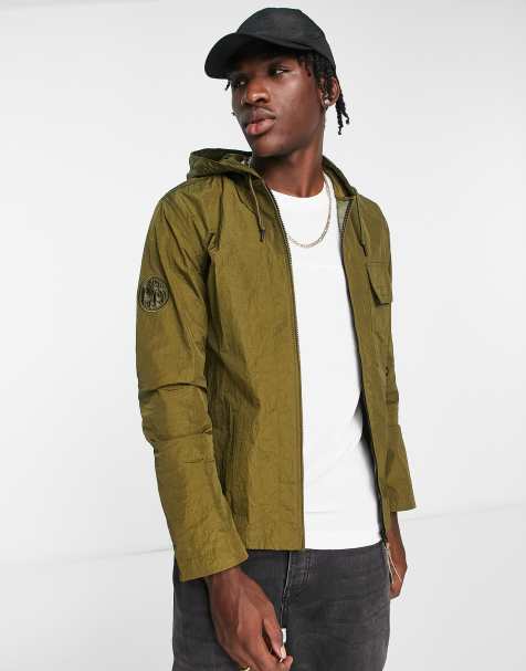 Pretty green lightweight quilted hooded clearance jacket