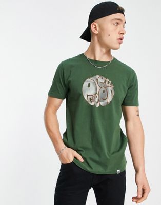 Pretty Green nautical logo t-shirt in green - ASOS Price Checker