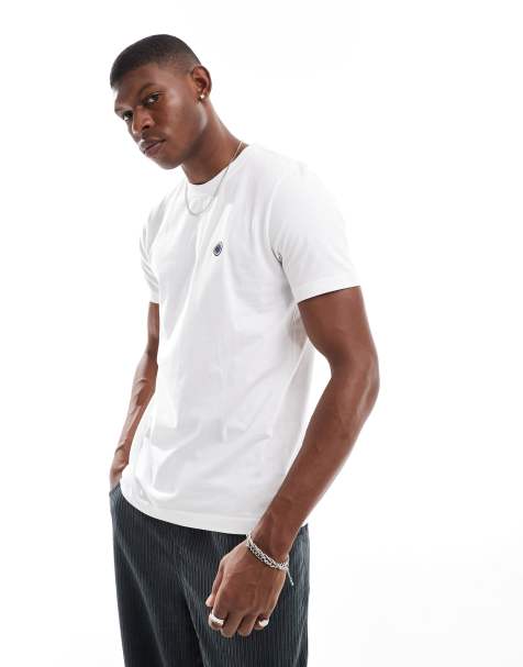 Pretty Green - T-shirt bianca con logo - view 1