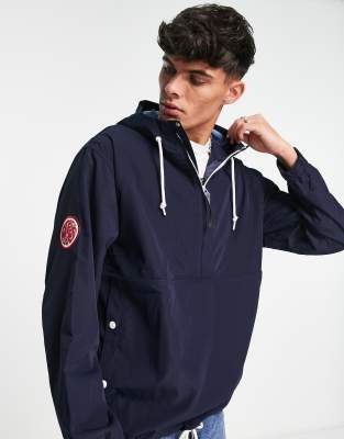 Pretty Green tilby overhead smock jacket in navy