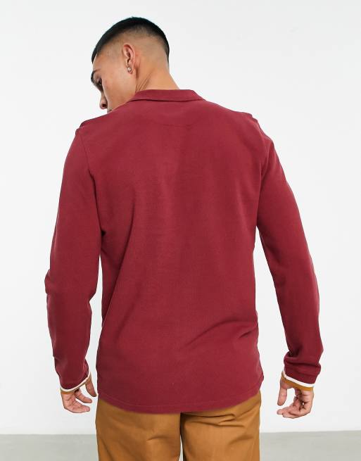 Long sleeve outlet polo pretty green