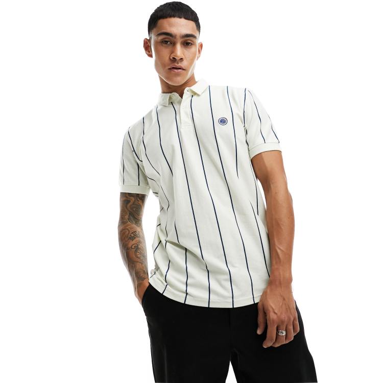 Pretty green striped outlet polo