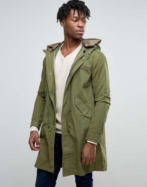 Oversized sales green parka