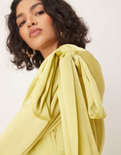 sachin and babi light blue dress peter pan collar chiffon flowing long dress with slit and v-neck | Shop On  Temu And Start Saving