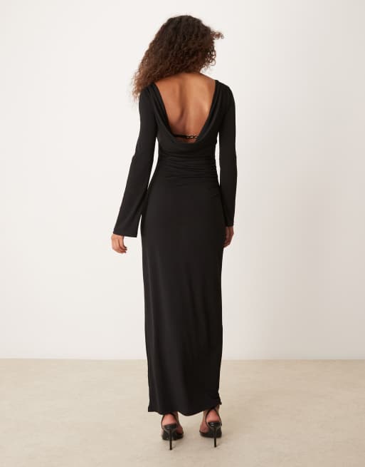 long sleve mini dress Back In Time Sleeve | Black | Womens Women Elegant Long Sleeve Color:Forest Green elle x amazon x shopbop Zip fastening back.