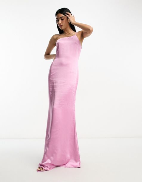 Pink Blush Satin Slip Dress – AkitaArigatosonFashion