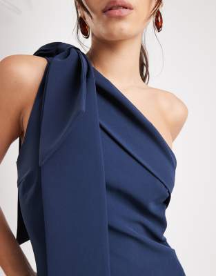 Pretty Lavish Bridesmaid Nevaeh One Should Maxi Dress In Blue