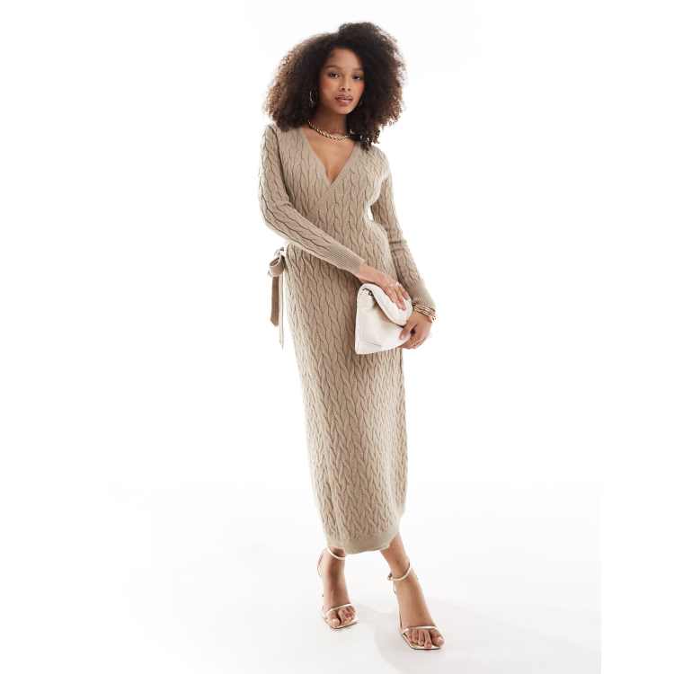 【最終値下げ】Puff Sleeve Cable Knit Dress Puff Sleeves Cable Knit Babydoll Dress – Penelope The Label