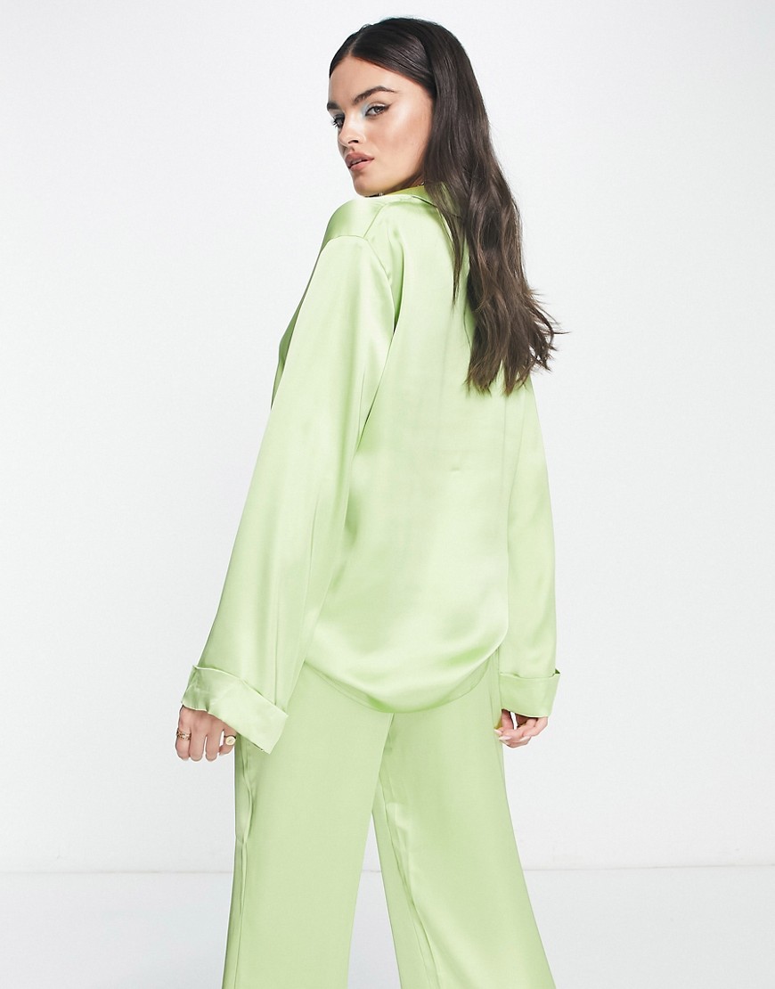 Camicia verde in coordinato - Pretty Lavish Camicia donna  - immagine3