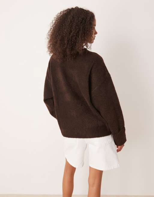 Pretty Lavish - Camille - Maglione color cioccolato, 3 di 4