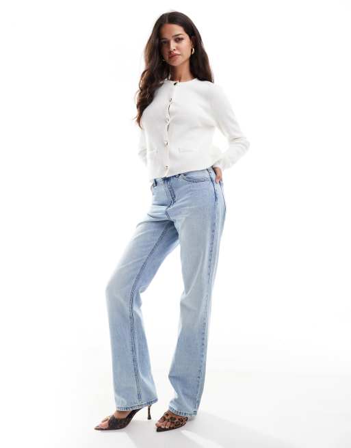 Pretty Lavish - Cardigan in maglia crema con bottoni, 4 di 4