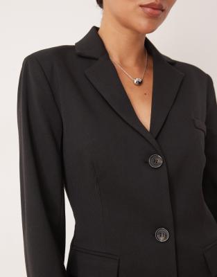 Pretty Lavish Cinched Blazer In Black