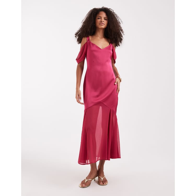 berry long dress Petal and Pup Women's Melba Maxi Dress - Berry