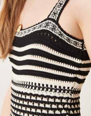 Pretty Lavish Crochet Knit Maxi Dress