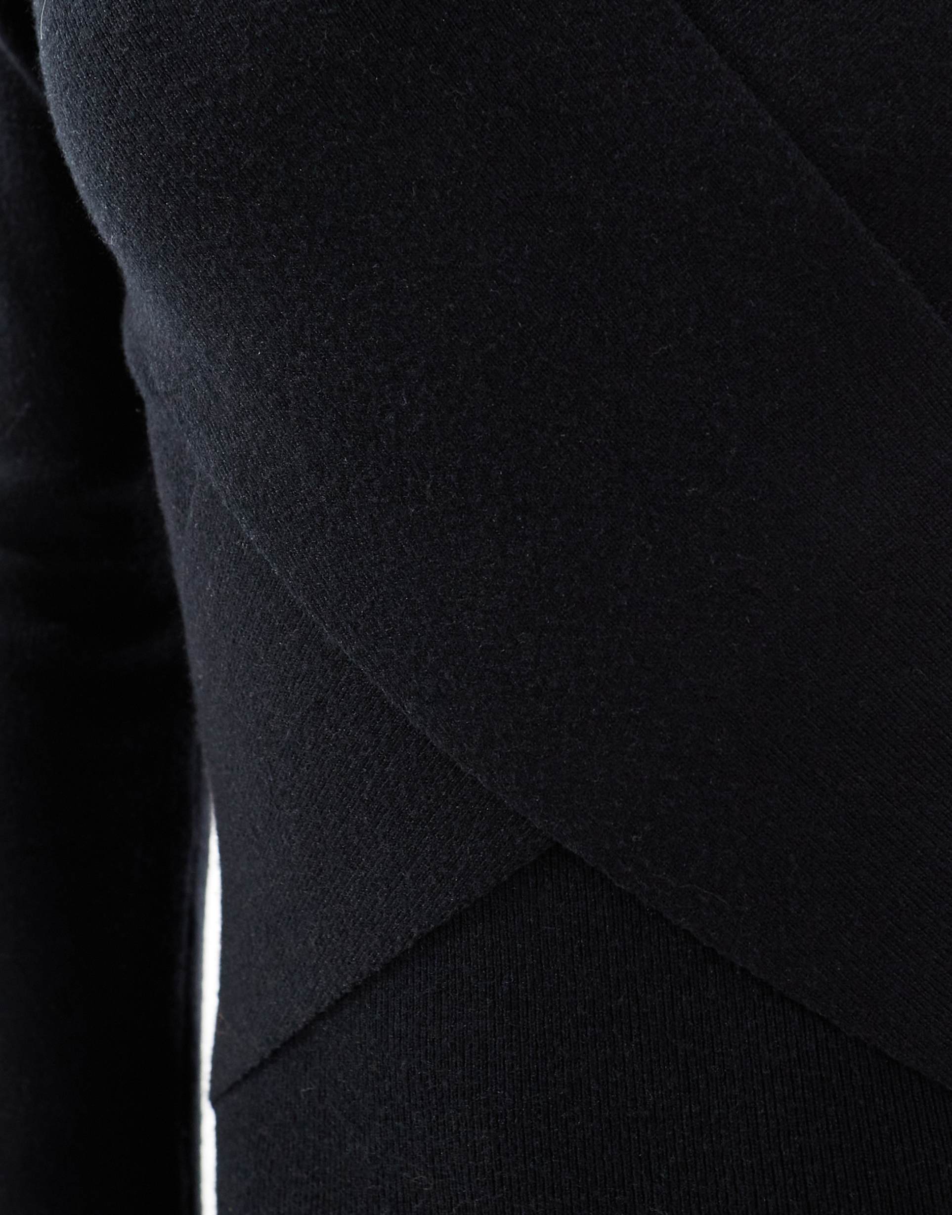 pretty lavish crossover knit dress in black