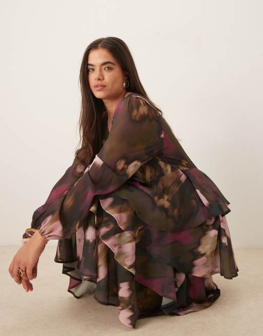 brown dress off the shoulder Brown Long Prom Dresses, A line Off Shoulder Brown Formal Graduation D