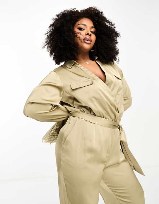 Plus size hot sale utility jumpsuit