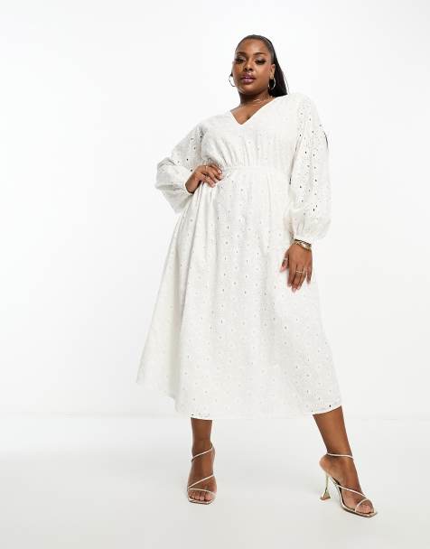 White Plus Size Dresses Women ASOS