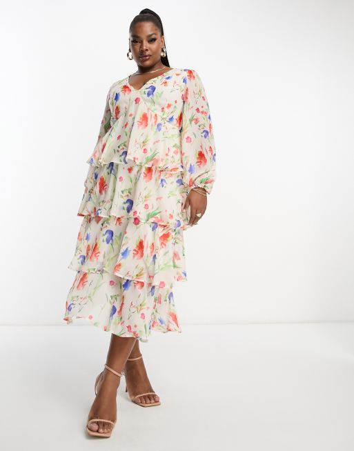 Robe imprimé fleuri hot sale