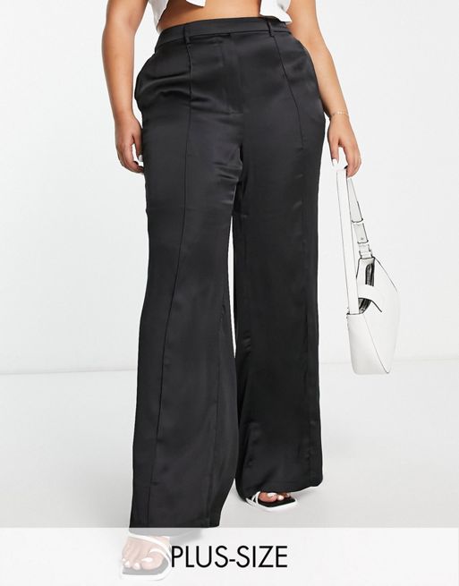 Pretty Lavish Curve tailored trouser co-ord in black | ASOS