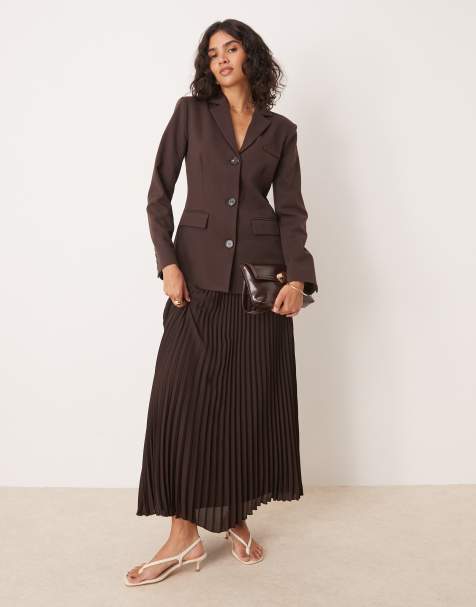 Pretty Lavish - Ensemble cintré - Marron chocolat - view 1