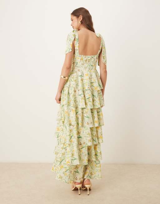floral embroidered dress maxi Odessa Blue Floral Embroidered Maxi Dress - The Hippie Shake
