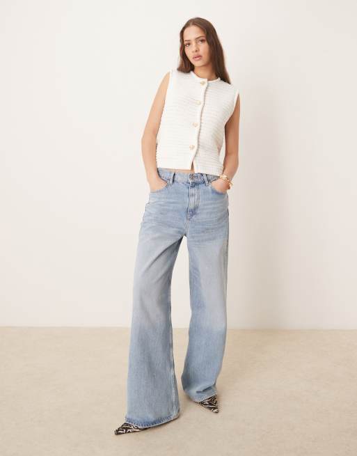 Pretty Lavish - Gilet in maglia all'uncinetto crema, 2 di 4