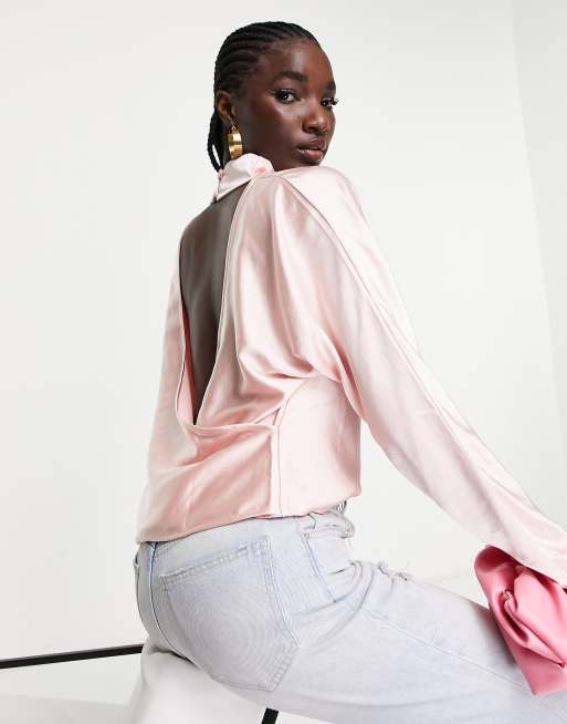 Asos sales pink blouse