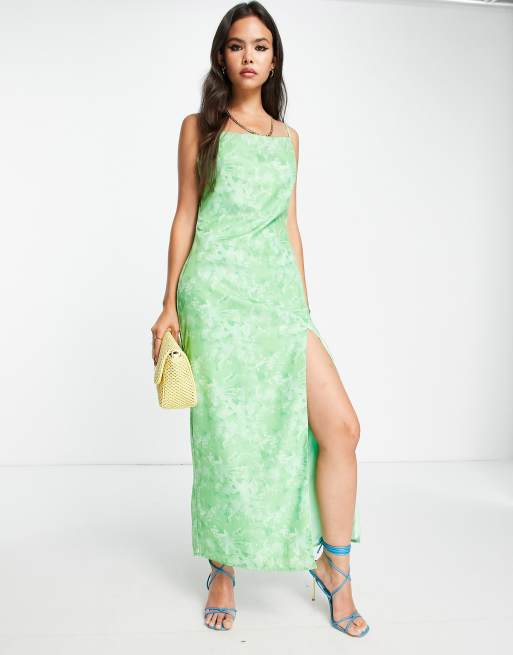 Whistles Elegant Green Maxi Dress, Chic & Timeless