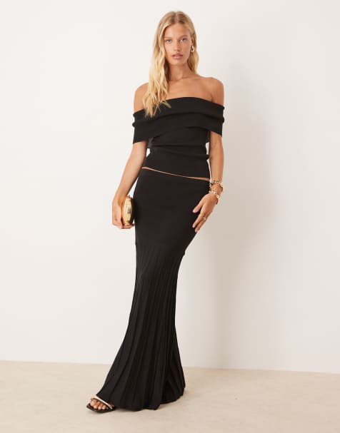 Pretty Lavish knit co-ord in black - view 1