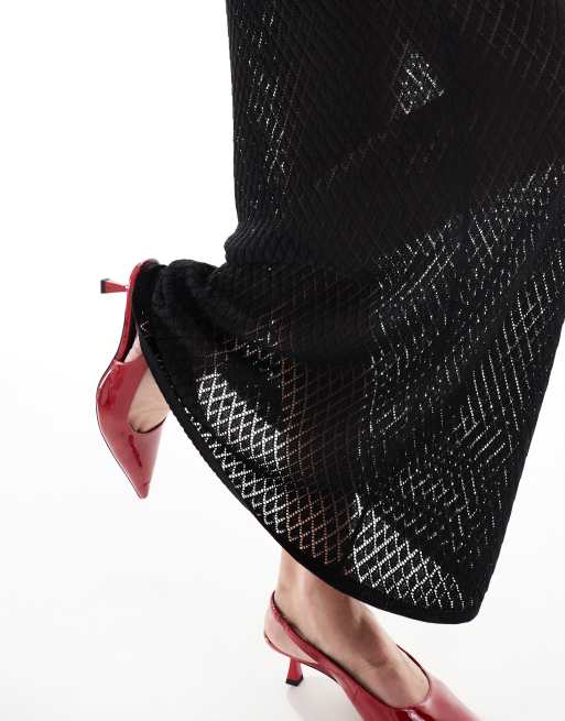 Pretty Lavish knit maxi skirt in black - part of a set, 2 of 5