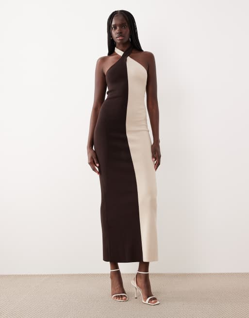 Berkley Contrast Knit Maxi Dress