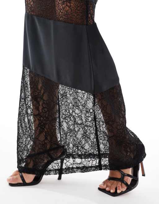 Simply be by night lace insert maxi hotsell