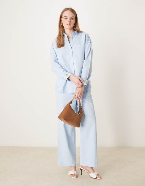 Pretty Lavish – Locker geschnittenes Set aus Baumwolle in Blau - view 1