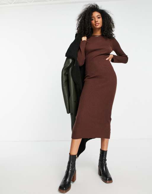 Long sleeve backless bodycon 2024 dress