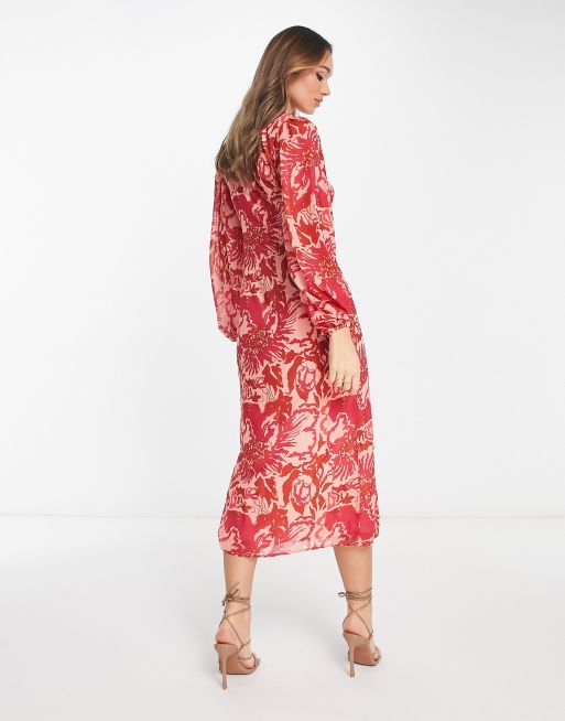 Smashed Lemon 25026 jurk Rood | Jeroen Beekman damesmode
