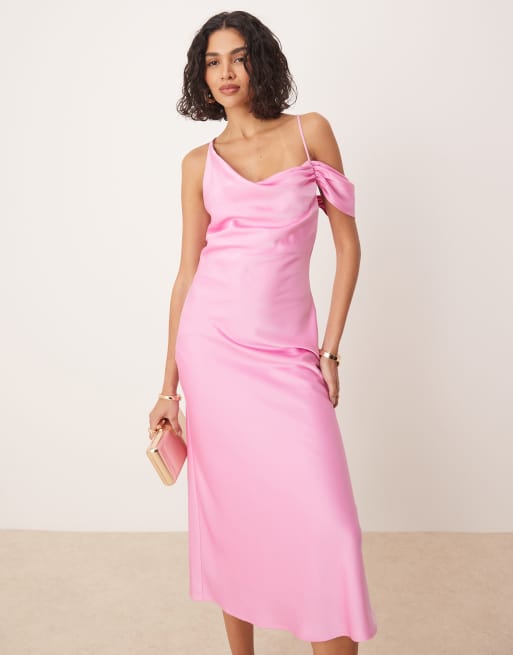 off the shoulder slip dress Celeste Off-Shoulder Lace midi Dress in Yellow, breezy Lace midi versatile, cute Off-Shoulder midi women, women's dress, SOERA