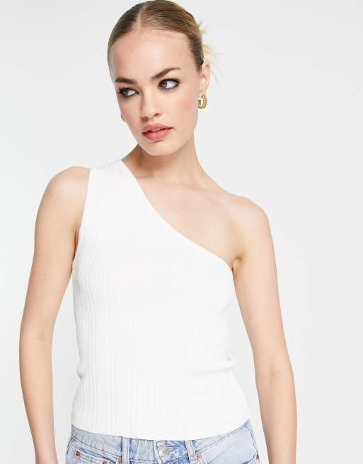 One shoulder ribbed top new arrivals