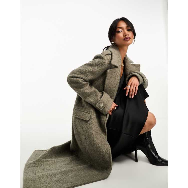 Taupe wool coat on sale womens