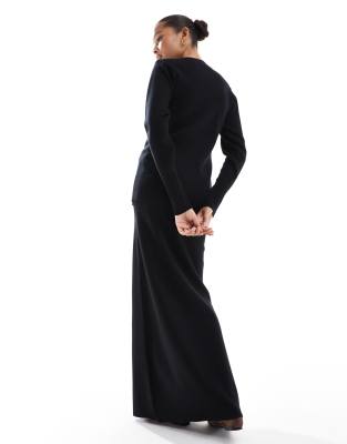 Pretty Lavish Rib Knit Maxi Skirt