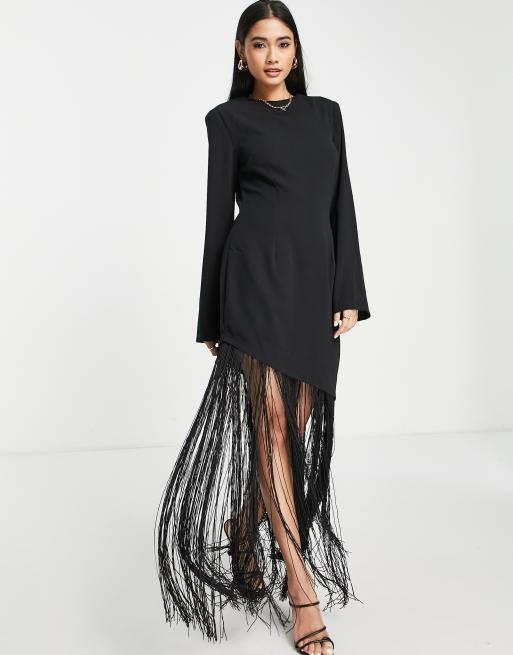 Robe longue a frange hotsell